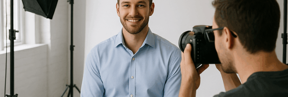 Firmen Headshots in Berliner studio